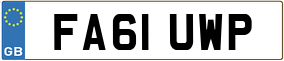 Trailer License Plate